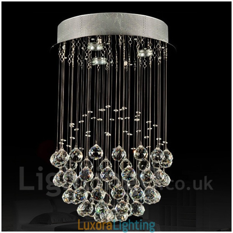 Designer Touch Decorative 3 Light Modern Crystal Ceiling Pendant Light Indoor Chandelier Lighting Lamps Fixtures