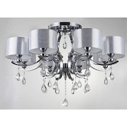Designer Touch Decorative Modern K9 Crystal Chandelier 8 Lights