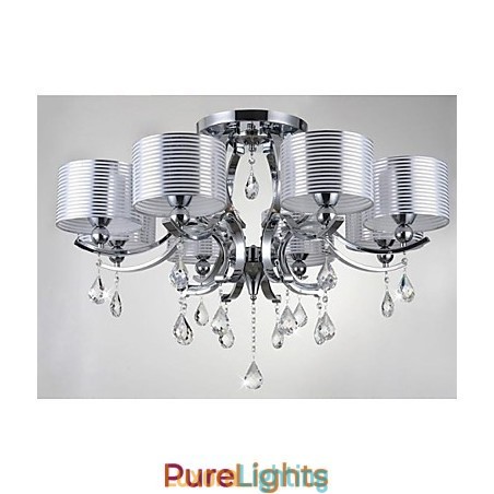 Designer Touch Decorative Modern K9 Crystal Chandelier 8 Lights