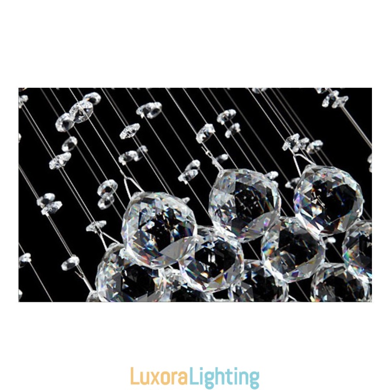 Designer Touch Decorative Extra Length 5 Meter Modern Crystal Ceiling Pendant Light Indoor Chandelier Lighting Lamps Fixtures