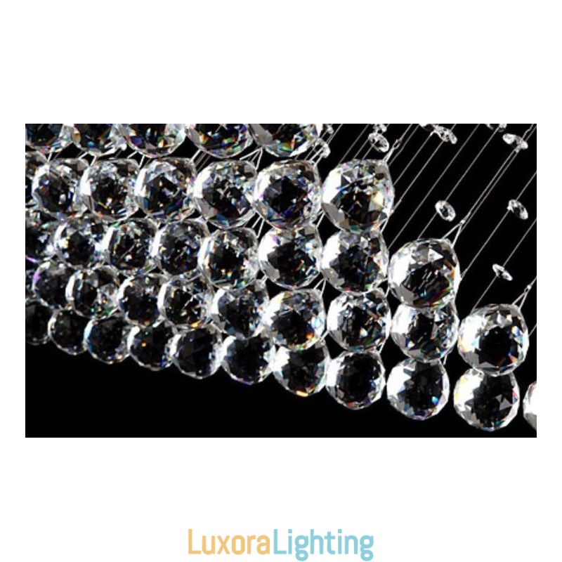 Designer Touch Decorative Extra Length 5 Meter Modern Crystal Ceiling Pendant Light Indoor Chandelier Lighting Lamps Fixtures