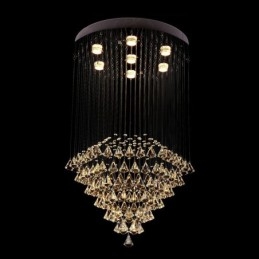Designer Touch Decorative 7 Lights Modern Crystal Ceiling Pendant Light Indoor Chandelier Lighting Lamps Fixtures