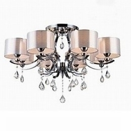 Designer Touch Decorative Modern K9 Crystal Chandelier 8 Lights