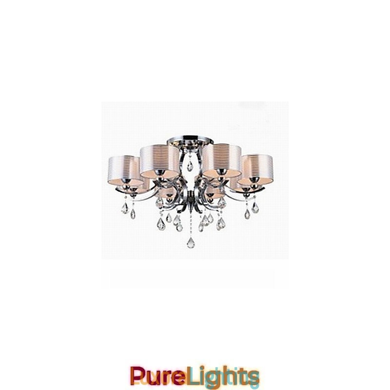 Designer Touch Decorative Modern K9 Crystal Chandelier 8 Lights