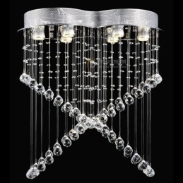 Designer Touch Decorative 6 Lights Modern Crystal Ceiling Pendant Light Indoor Chandelier Lighting Lamps Fixtures