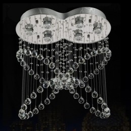 Designer Touch Decorative 6 Lights Modern Crystal Ceiling Pendant Light Indoor Chandelier Lighting Lamps Fixtures