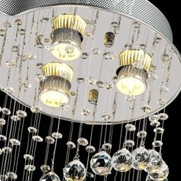 Designer Touch Decorative 6 Lights Modern Crystal Ceiling Pendant Light Indoor Chandelier Lighting Lamps Fixtures