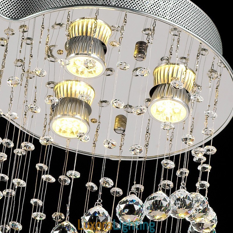 Designer Touch Decorative 6 Lights Modern Crystal Ceiling Pendant Light Indoor Chandelier Lighting Lamps Fixtures