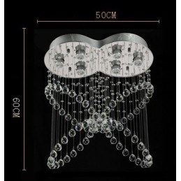 Designer Touch Decorative 6 Lights Modern Crystal Ceiling Pendant Light Indoor Chandelier Lighting Lamps Fixtures