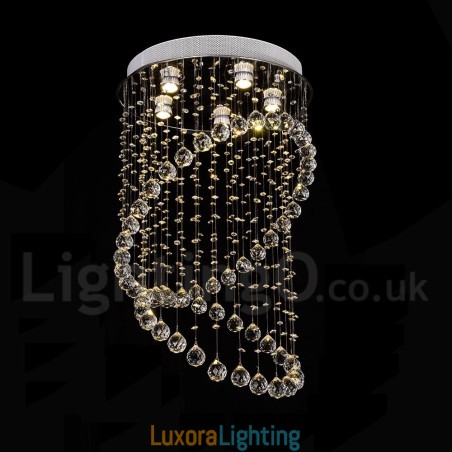 Designer Touch Decorative 5 Lights Modern Crystal Ceiling Pendant Light Indoor Chandelier Lighting Lamps Fixtures