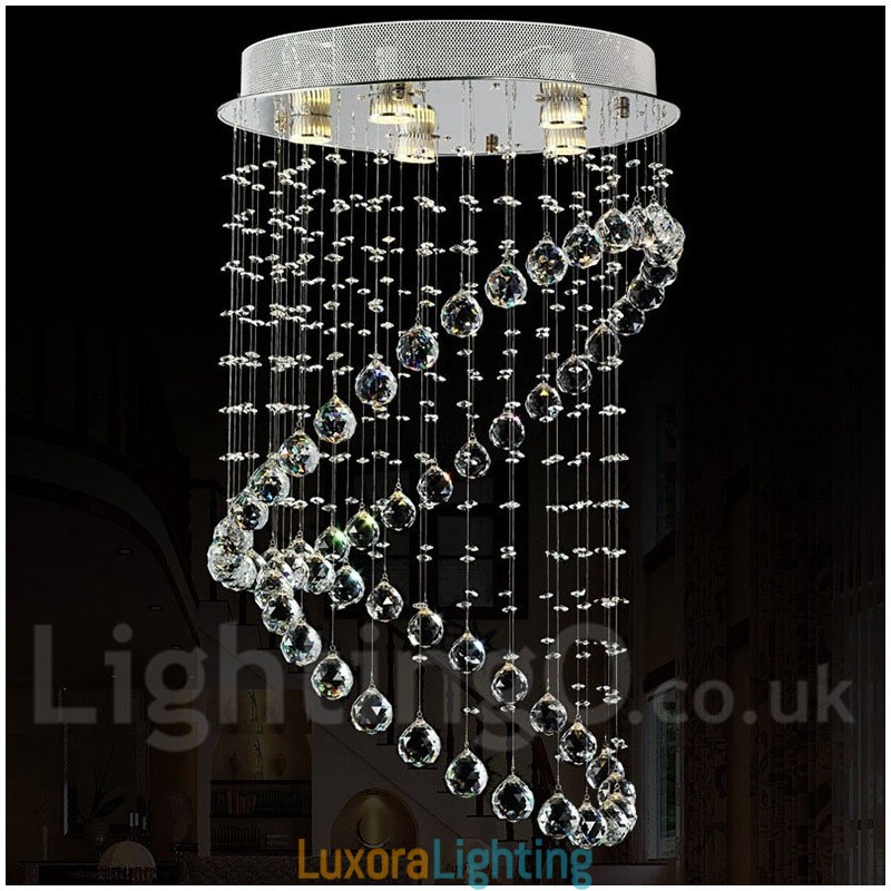 Designer Touch Decorative 5 Lights Modern Crystal Ceiling Pendant Light Indoor Chandelier Lighting Lamps Fixtures