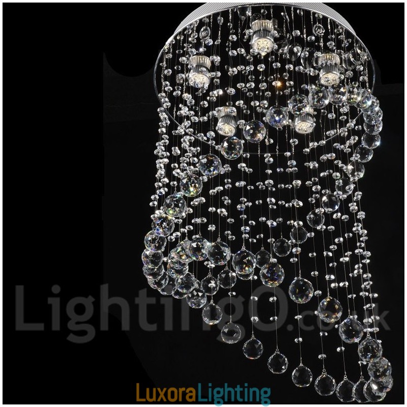 Designer Touch Decorative 5 Lights Modern Crystal Ceiling Pendant Light Indoor Chandelier Lighting Lamps Fixtures