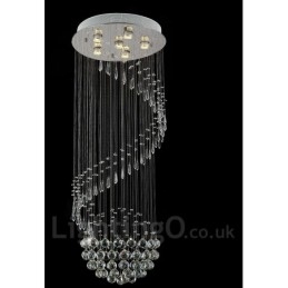 Designer Touch Decorative 6 Lights Modern Crystal Ceiling Pendant Light Indoor Chandelier Lighting Lamps Fixtures