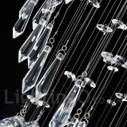 Designer Touch Decorative 6 Lights Modern Crystal Ceiling Pendant Light Indoor Chandelier Lighting Lamps Fixtures
