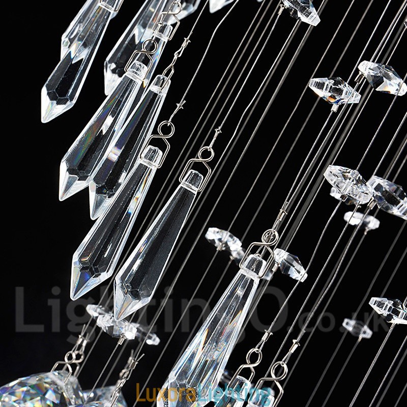 Designer Touch Decorative 6 Lights Modern Crystal Ceiling Pendant Light Indoor Chandelier Lighting Lamps Fixtures