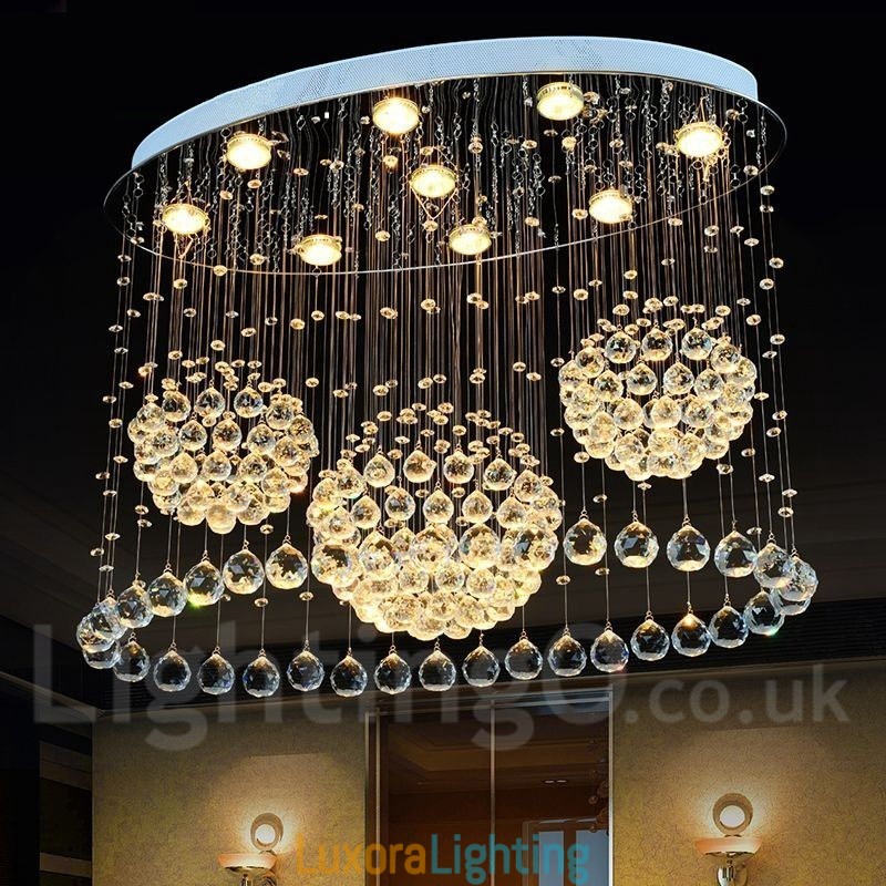 Designer Touch Decorative 9 Lights Modern Crystal Ceiling Pendant Light Indoor Chandelier Lighting Lamps Fixtures