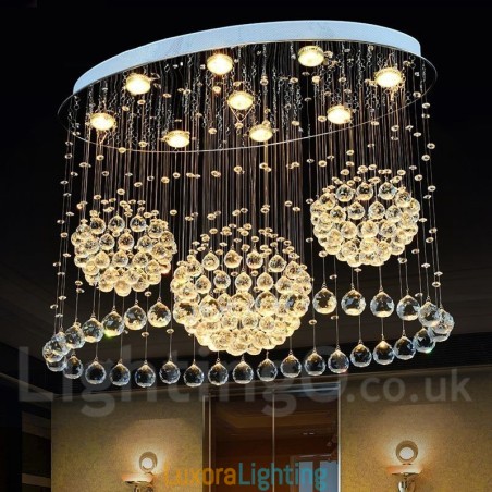 Designer Touch Decorative 9 Lights Modern Crystal Ceiling Pendant Light Indoor Chandelier Lighting Lamps Fixtures