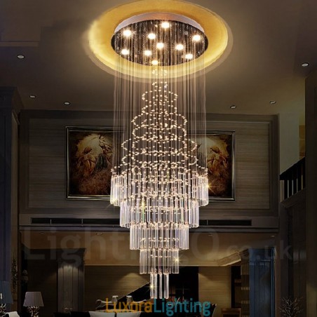 Designer Touch Decorative 10 Lights Modern Crystal Ceiling Pendant Light Indoor Chandelier Lighting Lamps Fixtures
