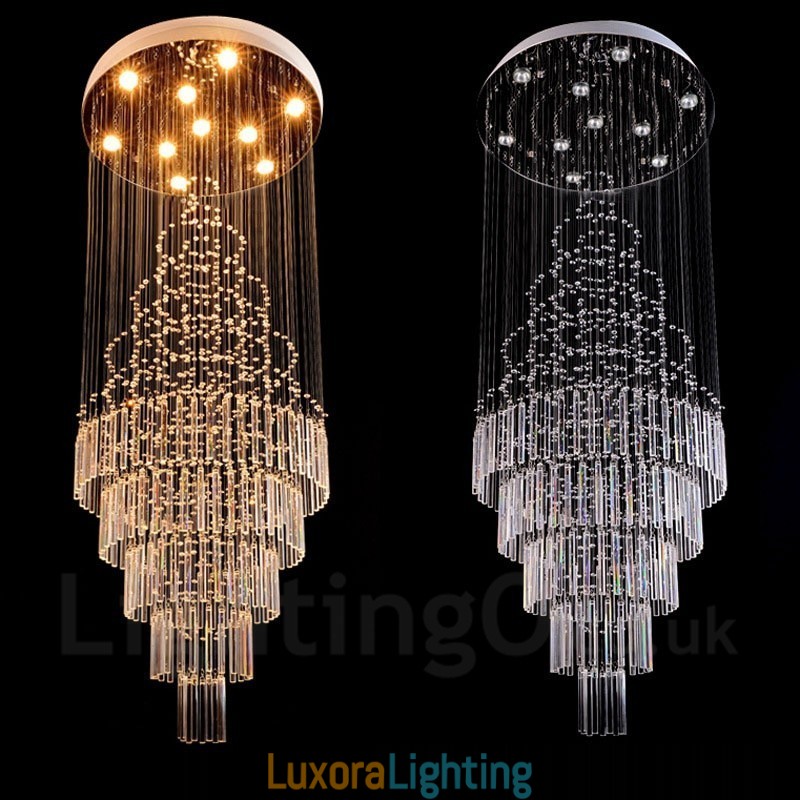 Designer Touch Decorative 10 Lights Modern Crystal Ceiling Pendant Light Indoor Chandelier Lighting Lamps Fixtures