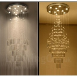 Designer Touch Decorative 10 Lights Modern Crystal Ceiling Pendant Light Indoor Chandelier Lighting Lamps Fixtures