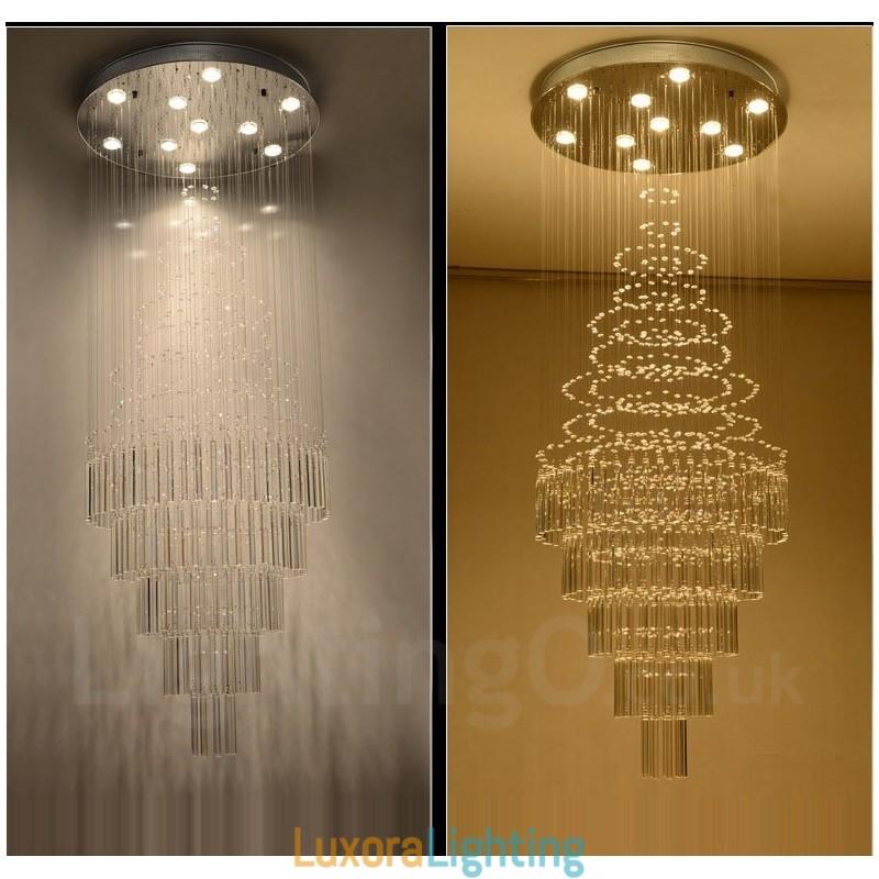 Designer Touch Decorative 10 Lights Modern Crystal Ceiling Pendant Light Indoor Chandelier Lighting Lamps Fixtures
