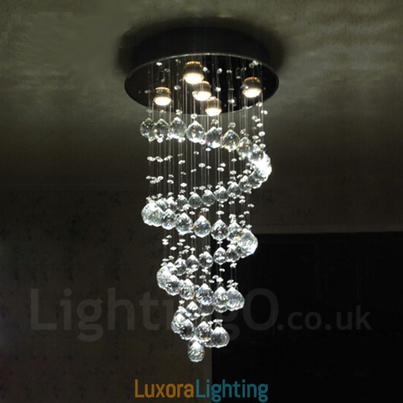 Designer Touch Decorative 5 Lights Modern Crystal Ceiling Pendant Light Indoor Chandelier Lighting Lamps Fixtures