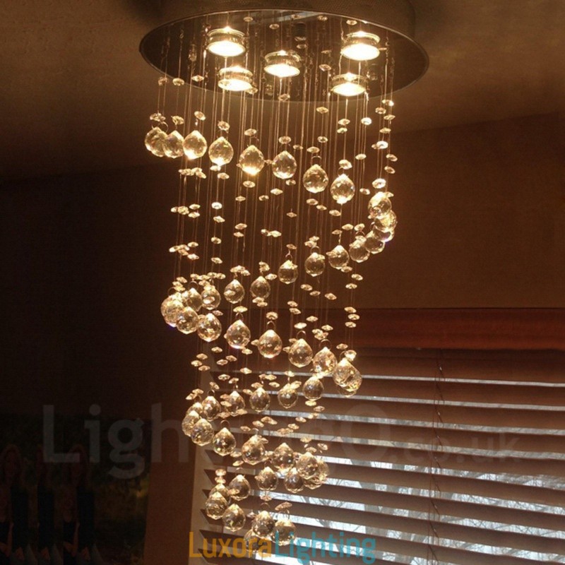 Designer Touch Decorative 5 Lights Modern Crystal Ceiling Pendant Light Indoor Chandelier Lighting Lamps Fixtures