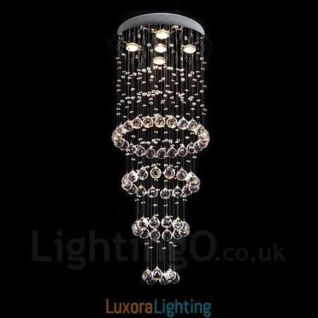 Designer Touch Decorative 5 Lights Modern Crystal Ceiling Pendant Light Indoor Chandelier Lighting Lamps Fixtures