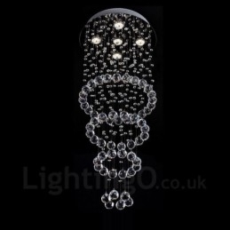 Designer Touch Decorative 5 Lights Modern Crystal Ceiling Pendant Light Indoor Chandelier Lighting Lamps Fixtures