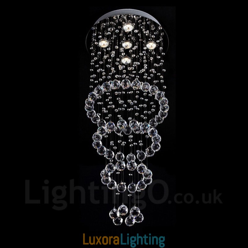 Designer Touch Decorative 5 Lights Modern Crystal Ceiling Pendant Light Indoor Chandelier Lighting Lamps Fixtures