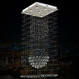 Designer Touch Decorative 9 Lights Modern Crystal Ceiling Pendant Light Indoor Chandelier Lighting Lamps Fixtures