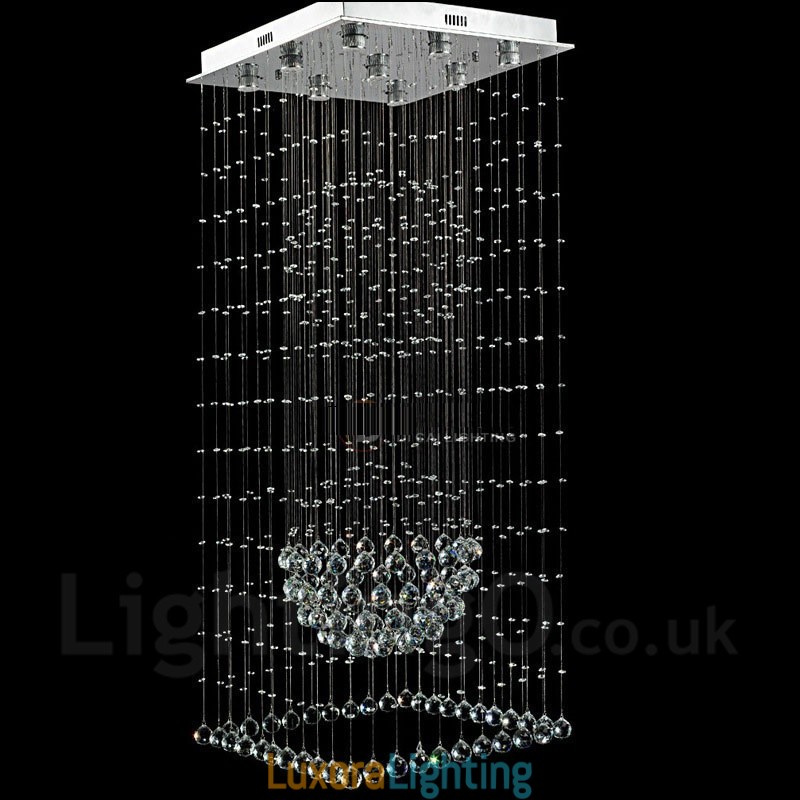 Designer Touch Decorative 9 Lights Modern Crystal Ceiling Pendant Light Indoor Chandelier Lighting Lamps Fixtures