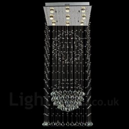 Designer Touch Decorative 9 Lights Modern Crystal Ceiling Pendant Light Indoor Chandelier Lighting Lamps Fixtures