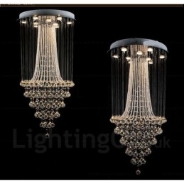 Designer Touch Decorative 9 Lights Modern Crystal Ceiling Pendant Light Indoor Chandelier Lighting Lamps Fixtures