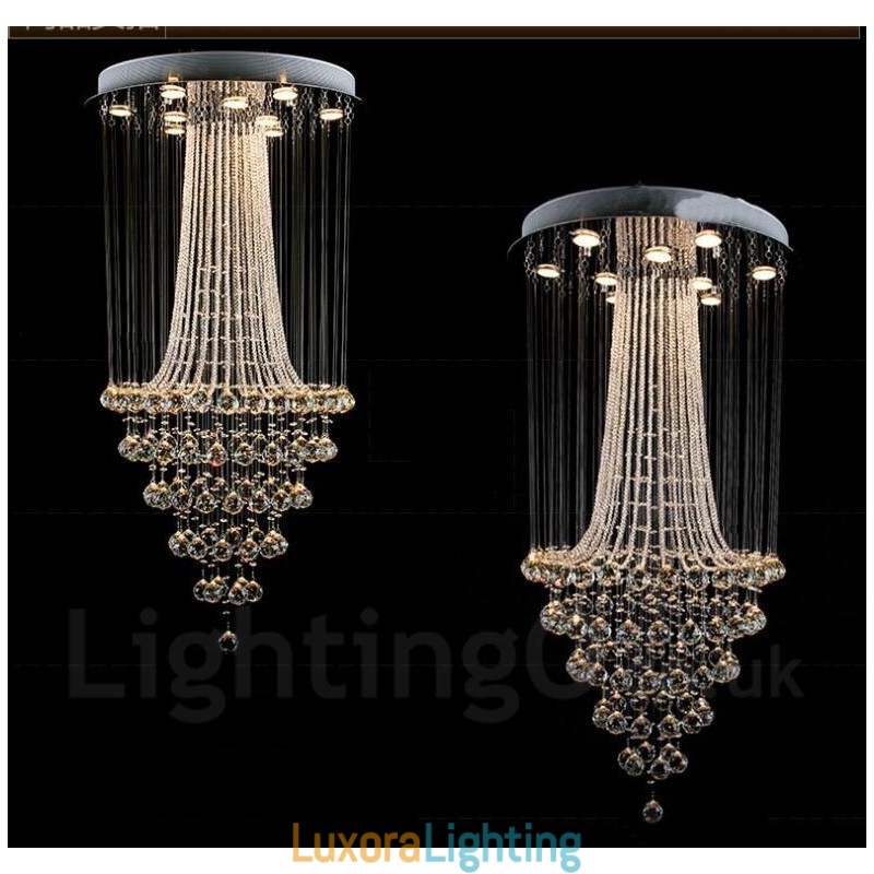 Designer Touch Decorative 9 Lights Modern Crystal Ceiling Pendant Light Indoor Chandelier Lighting Lamps Fixtures