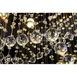 Designer Touch Decorative 4 Lights Modern Crystal Ceiling Pendant Light Indoor Chandelier Lighting Lamps Fixtures
