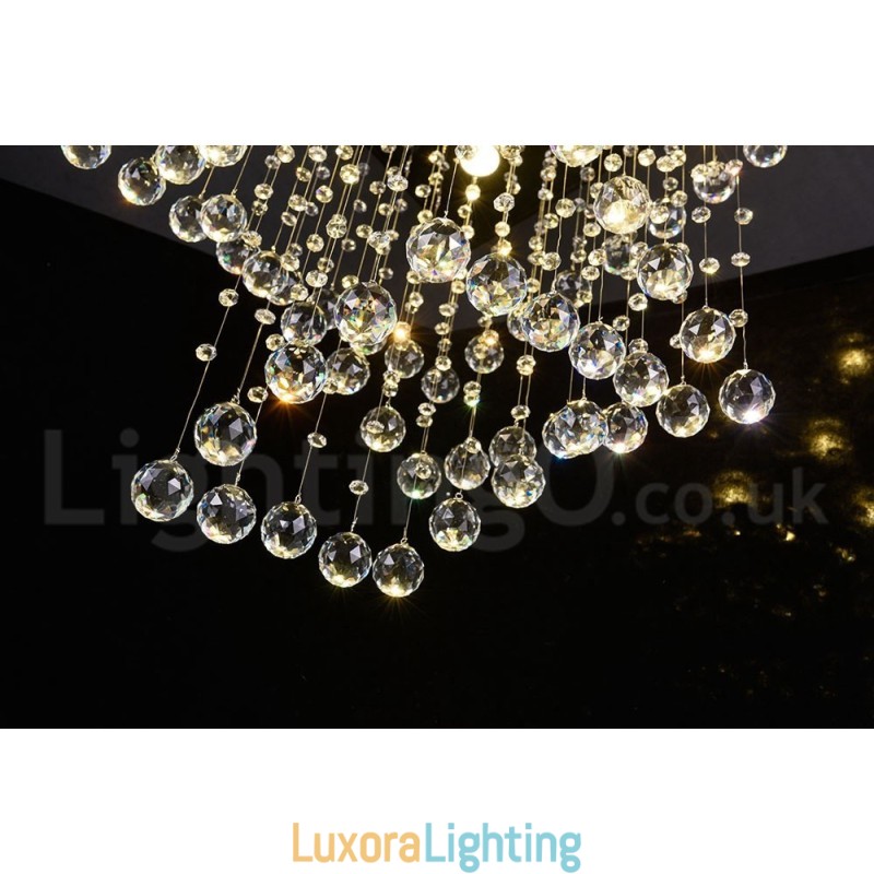 Designer Touch Decorative 4 Lights Modern Crystal Ceiling Pendant Light Indoor Chandelier Lighting Lamps Fixtures