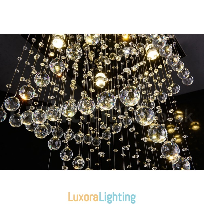 Designer Touch Decorative 4 Lights Modern Crystal Ceiling Pendant Light Indoor Chandelier Lighting Lamps Fixtures