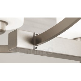 Designer Touch Decorative 6 Lights Modern Chrome Pendant Light Indoor Chandelier Home Hanging Lighting Lamps Fixtures with Glass Shades