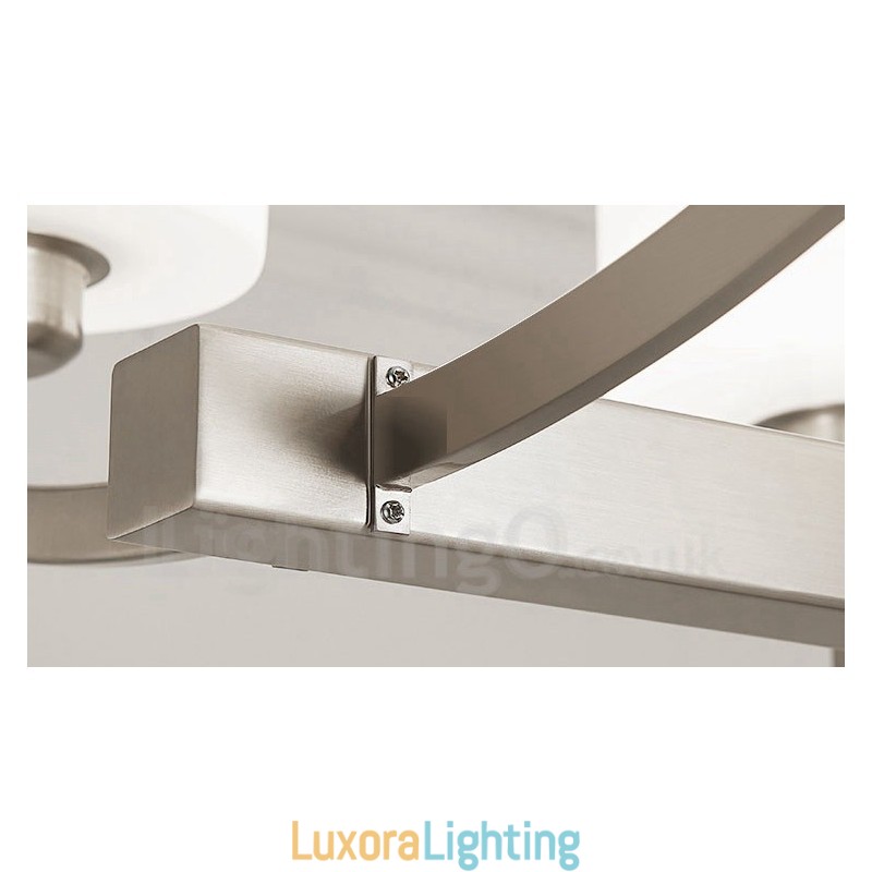 Designer Touch Decorative 6 Lights Modern Chrome Pendant Light Indoor Chandelier Home Hanging Lighting Lamps Fixtures with Glass Shades