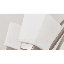 Designer Touch Decorative 4 Lights Chrome Pendant Light Indoor Modern Chandelier Home Hanging Lighting Lamps Fixtures with Glass Shades