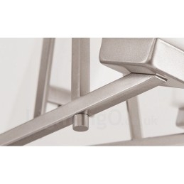 Designer Touch Decorative 6 Lights Chrome Pendant Light Indoor Modern Chandelier Home Hanging Lighting Lamps Fixtures with Glass Shades