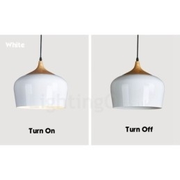 Designer Touch Decorative 1 Light Modern Contemporary Pendant Light Pendant Lamp with White Red Blue Shade