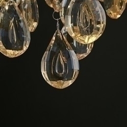 Designer Touch Decorative Gold Romantic Champagne Crystal Chandelier