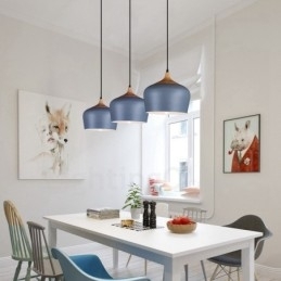 Designer Touch Decorative 1 Light Modern Contemporary Pendant Light Pendant Lamp with White Red Blue Shade