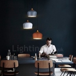 Designer Touch Decorative 1 Light Modern Contemporary Pendant Light Pendant Lamp with White Red Blue Shade