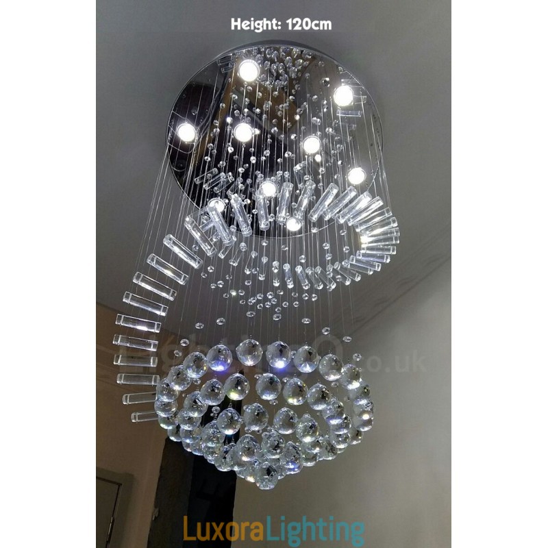 Designer Touch Decorative 9 Lights Modern K9 Crystal Ceiling Pendant Light Indoor Chandelier Lighting Lamps Fixtures