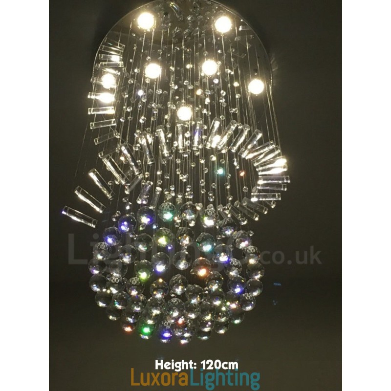 Designer Touch Decorative 9 Lights Modern K9 Crystal Ceiling Pendant Light Indoor Chandelier Lighting Lamps Fixtures