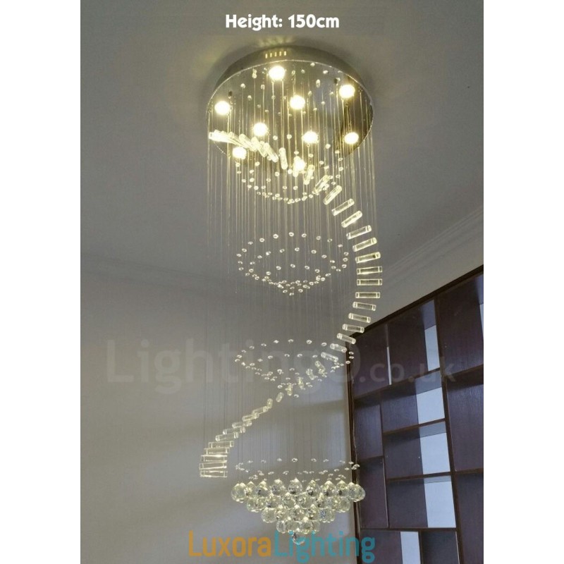 Designer Touch Decorative 9 Lights Modern K9 Crystal Ceiling Pendant Light Indoor Chandelier Lighting Lamps Fixtures