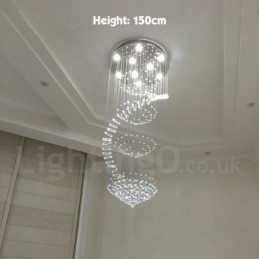 Designer Touch Decorative 9 Lights Modern K9 Crystal Ceiling Pendant Light Indoor Chandelier Lighting Lamps Fixtures